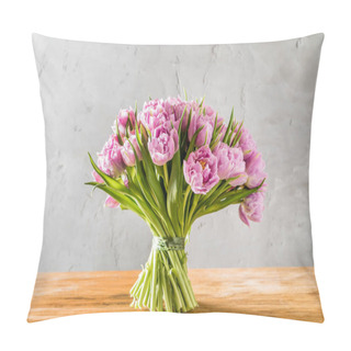 Personality  Pink Tulips Bouquet    Pillow Covers