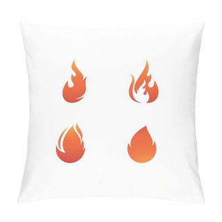 Personality  Fire Flame Logo Pillow Covers