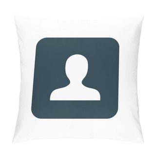 Personality  Profile Icon Rounded Squares Butto Pillow Covers