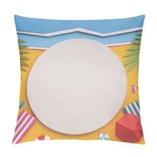 Personality  Summer Background With White Blank Place For Logo Or Cutaway Pillow Covers