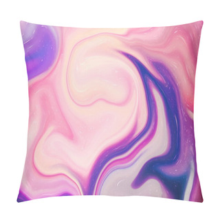 Personality  Colored Abstract Blurred Light Background . Abstract Background Of Acrylic Paints In Color Tones Pillow Covers