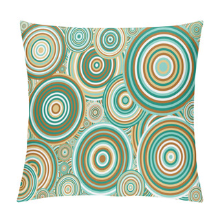 Personality  Abstract Generative Art Color Distributed Circles Dots Background Illustration Pillow Covers