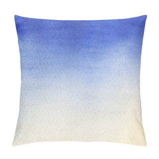 Personality  Abstract Watercolor Background. Smooth Color Transition From Light Blue To Gently Orange. Hand-drawn Gradient On Texture Paper. Pillow Covers