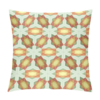 Personality  Seamless Background Tile With 3d Geometric Pattern. Pillow Covers