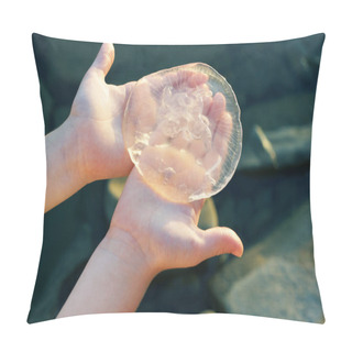 Personality  Medusa In The Hands Of A Child.  Pillow Covers