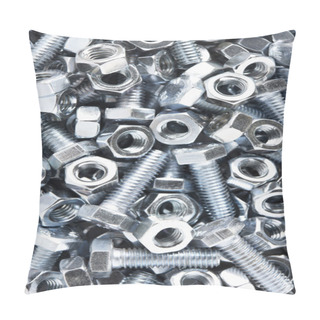 Personality  Close Up Of Nuts And Bolts Pillow Covers
