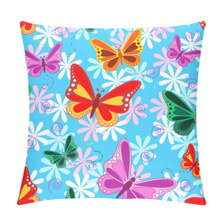 Personality  Colorful Seamless Butterfly Pattern Pillow Covers