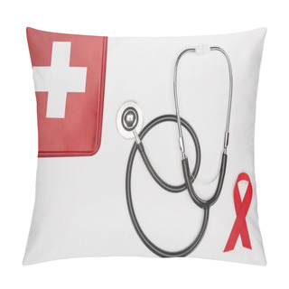 Personality  First Aid Kit, Stethoscope And Aids Ribbon Pillow Covers