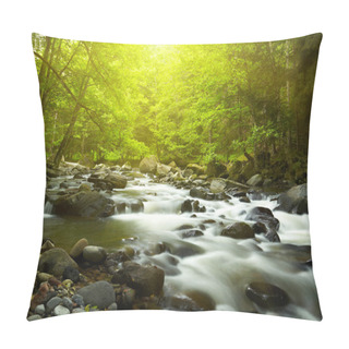 Personality  Mountain River In The Wood Pillow Covers