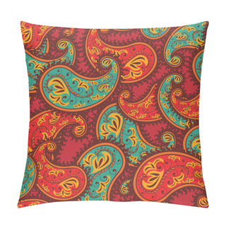Personality  Decorative Background Hand-Drawn Henna Mehndi Abstract Mandala Flowers And Paisley Doodle Pillow Covers