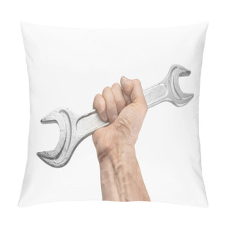 Personality  Human Hand Holding A  Wrench Pillow Covers