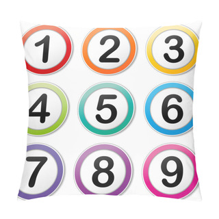 Personality  Vector Numbering Icons Pillow Covers