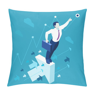 Personality  Business Graph 01 People Isometric Pillow Covers