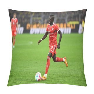 Personality  DORTMUND, GERMANY - OCTOBER 8, 2022: Sadio Mane. The Football Match Of Bundesliga  Borussia Dortmund Vs Bayern Munich Pillow Covers