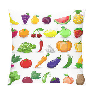 Personality  Cartoon Vegetables And Fruits Pillow Covers