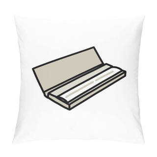 Personality  Rolling Paper Doodle Icon, Vector Illustration Pillow Covers