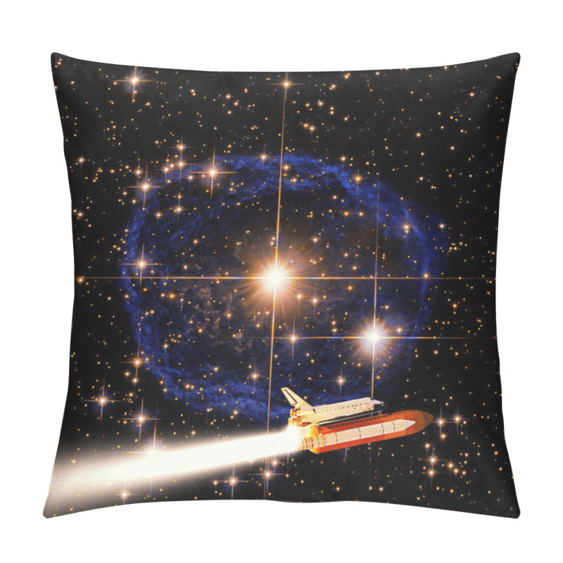 Personality  Rocket. The Elements Of This Image Furnished By NASA. Pillow Covers