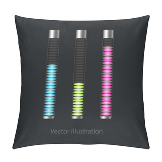 Personality  Loading Bars For Web Design. Vector Illustration. Pillow Covers