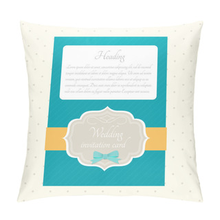 Personality  Vector Wedding Invitation Vector Illustration  Pillow Covers