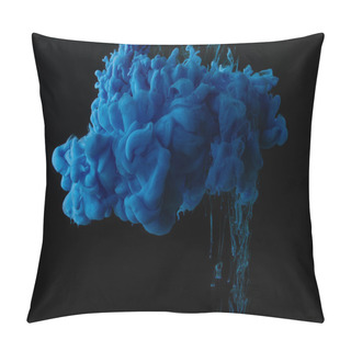 Personality  Abstract Background With Blue Swirls Of Paint Pillow Covers