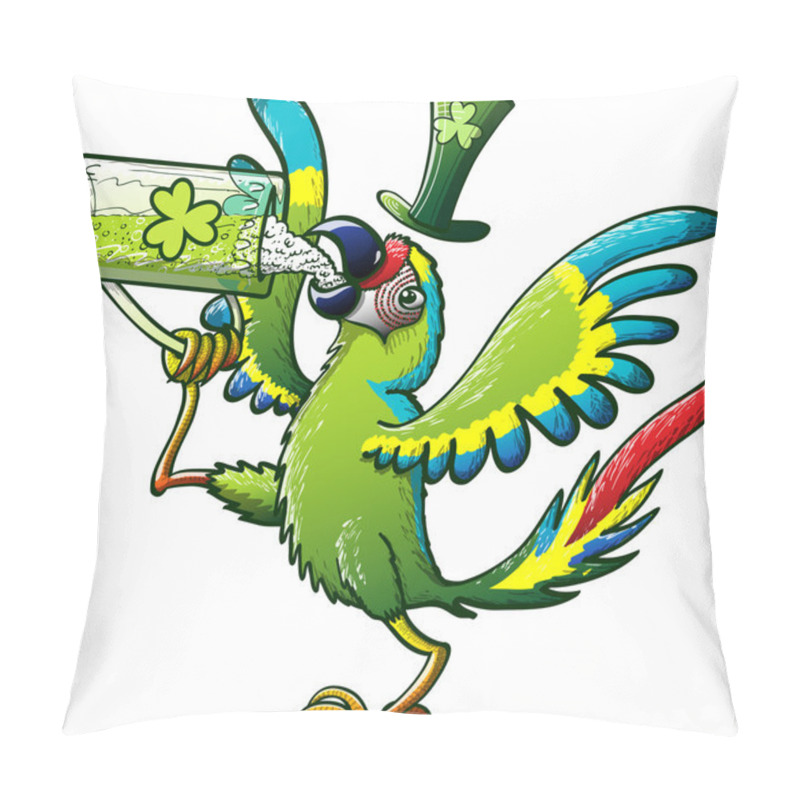 Personality  Exotic Green Macaw Pillow Covers