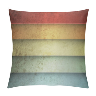 Personality  Rainbow Horizontal Lines Vintage Background Pillow Covers
