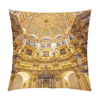Personality  Basilica Dome Stained Glass Cathedral Andalusia Granada Spain Pillow Covers