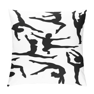Personality  Gymnasts On White Pillow Covers