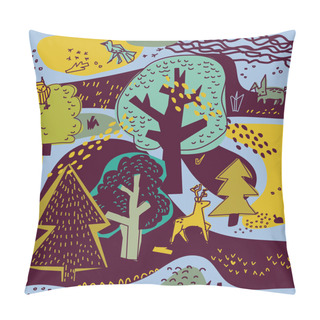 Personality  Spring Forest Nature Landscape Pillow Covers
