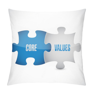 Personality  Core Values Puzzle Pieces Illustration Design Pillow Covers