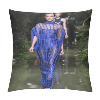 Personality  Balmain Show As Part Of The Paris Fashion Week Pillow Covers