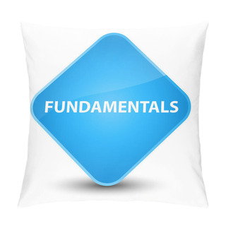Personality  Fundamentals Elegant Cyan Blue Diamond Button Pillow Covers