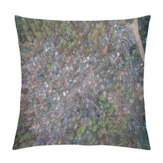 Personality  Cemetery View From Above Pillow Covers