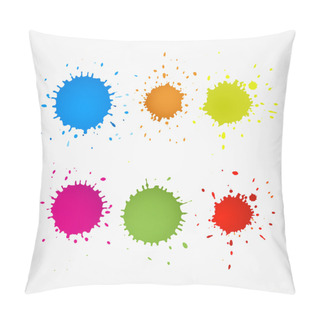 Personality  Colorful Blots Pillow Covers