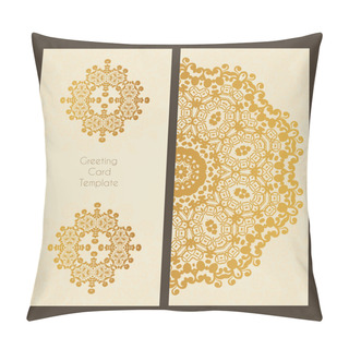 Personality  Lace Card In Victorian Style Pillow Covers