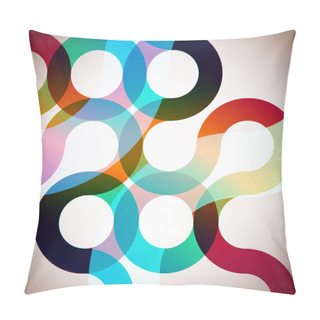 Personality  Rainbow Circles Pillow Covers