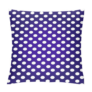 Personality  White Blue Polka Dots Pillow Covers