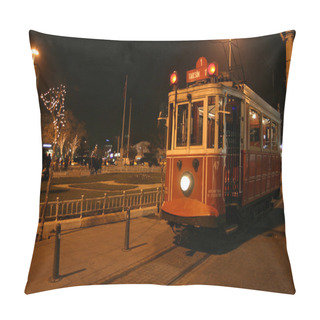 Personality  Istiklal Avenue And Tram In Istanbul, Turkey (night Scene) Pillow Covers
