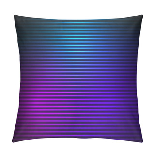 Personality  Glowing Effect Horizontal Stripes Background Pillow Covers