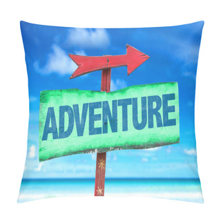 Personality  Adventure Text Sign Pillow Covers