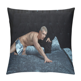 Personality  Metrosexual Man On The Bed. Pillow Covers