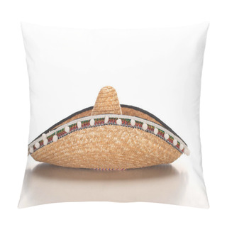 Personality  Mexican Sombrero On White Background Pillow Covers
