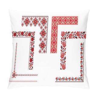 Personality  Ukrainian Embroidery Ornaments Pillow Covers