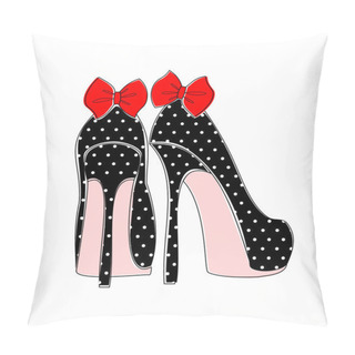 Personality Elegant Pin-up Style Shoes Pillow Covers