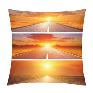 Personality  Set O The Three Summer Roads For Banners Pillow Covers