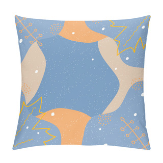 Personality  Winter Background Snow 2 Pillow Covers