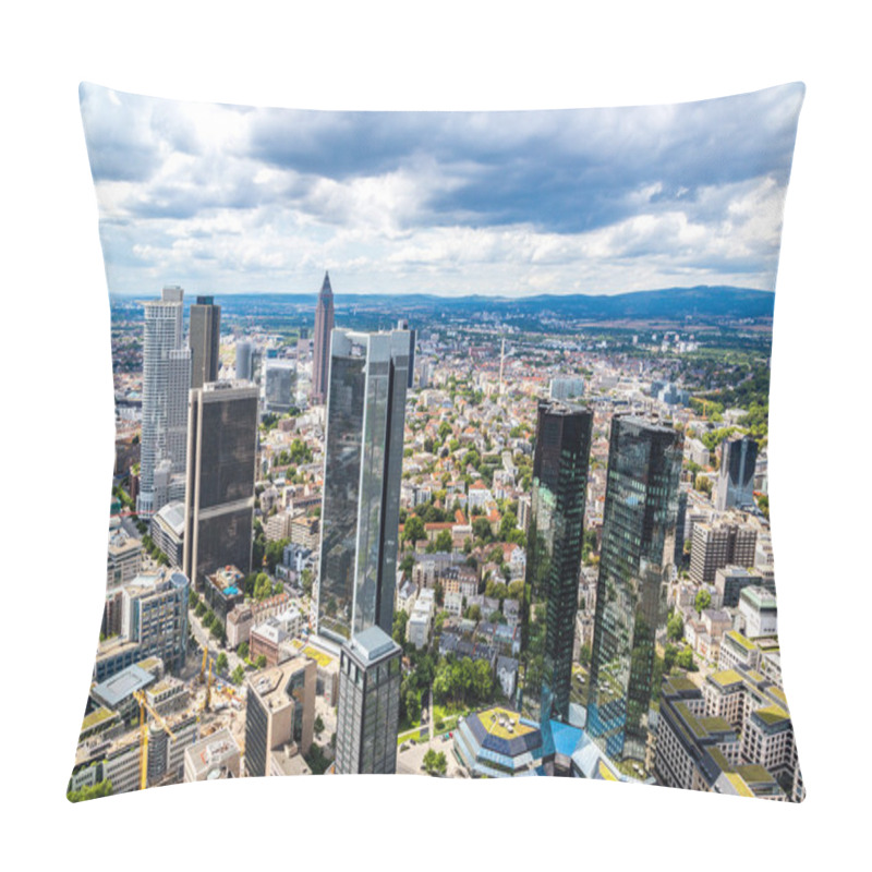 Personality  financial district in Frankfurt pillow covers