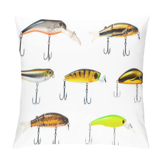Personality  Set Of Fishing Lures Pillow Covers