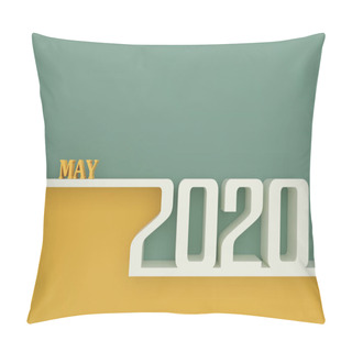 Personality  New Year 2020 Creative Design Concept - 3D Rendered Image Pillow Covers