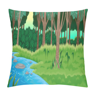 Personality  Green Forest. Pillow Covers